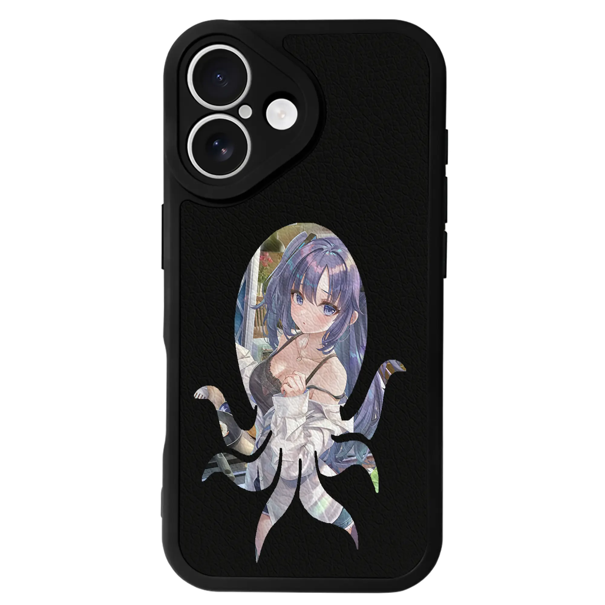 ブルーアーカイブ グッズ 早瀬 ユウカ - IPhone 16シリーズ対応 ・ シリコンスマホケース ・ レザー調 ・ 高精度フィット ・ 耐衝撃 ・ ワイヤレス充電対応 ・ 精密カット